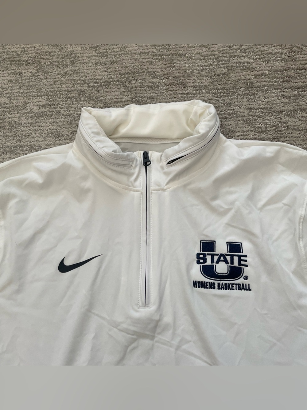 Nike Utah State Women’s Basketball Men’s M Dri-Fit Coaches Lightweight 1/4 Zip